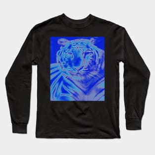 White Tiger from India - White colour Long Sleeve T-Shirt